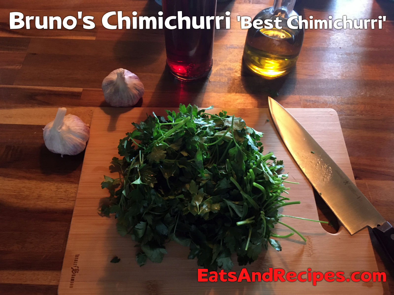Brunos Chimichurri Best Chimichurri chop parsley