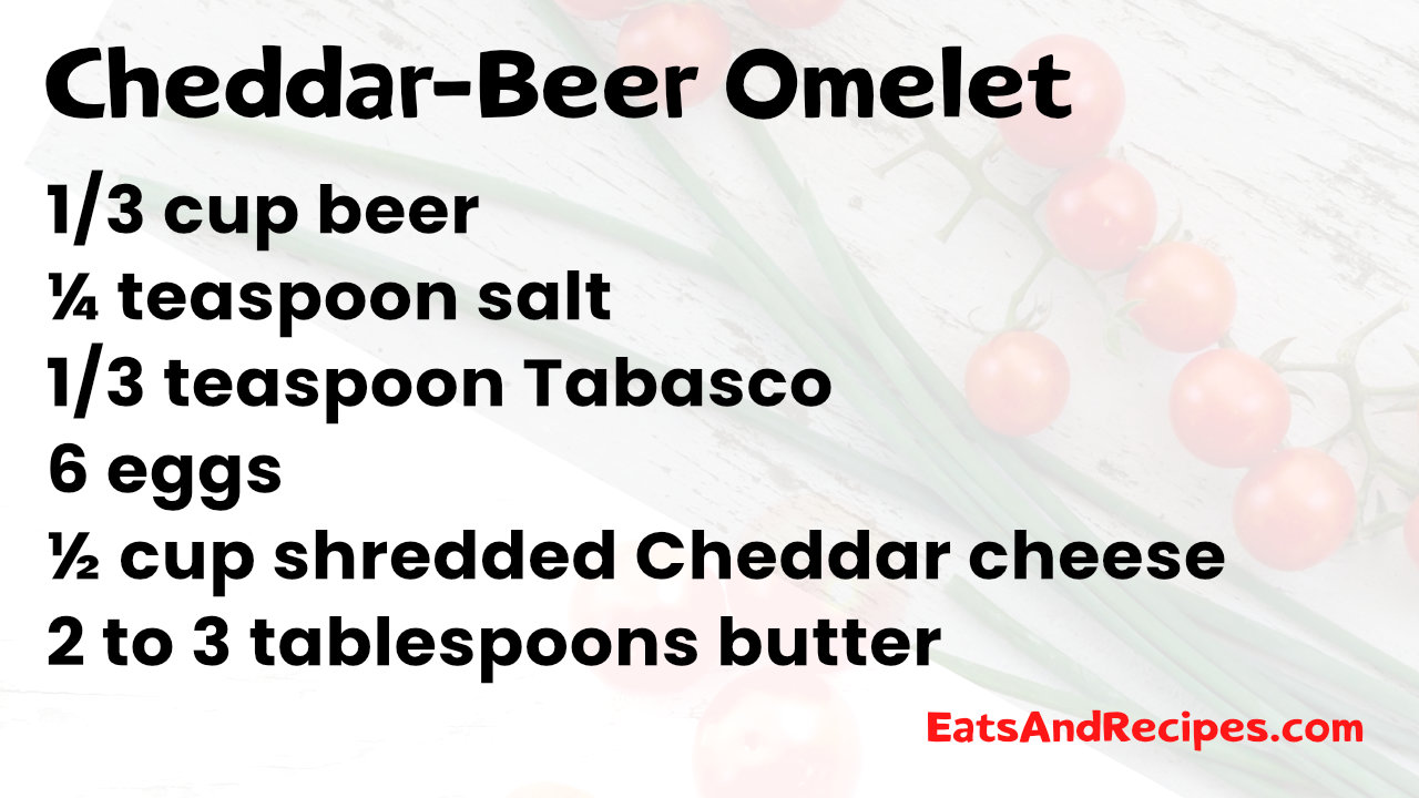 Cheddar Beer Omelet