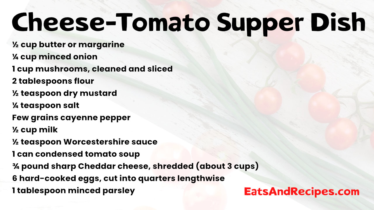 Cheese-Tomato Supper Dish