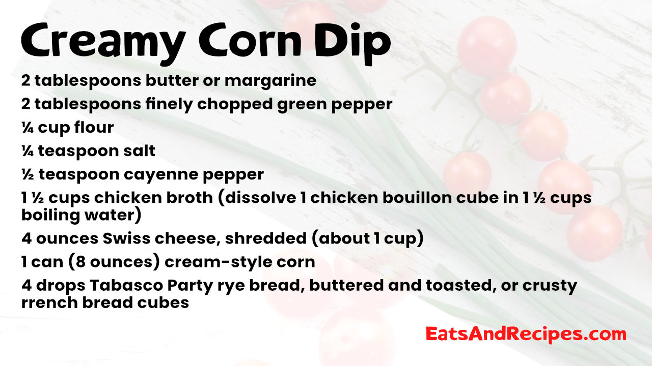 Creamy Corn Dip