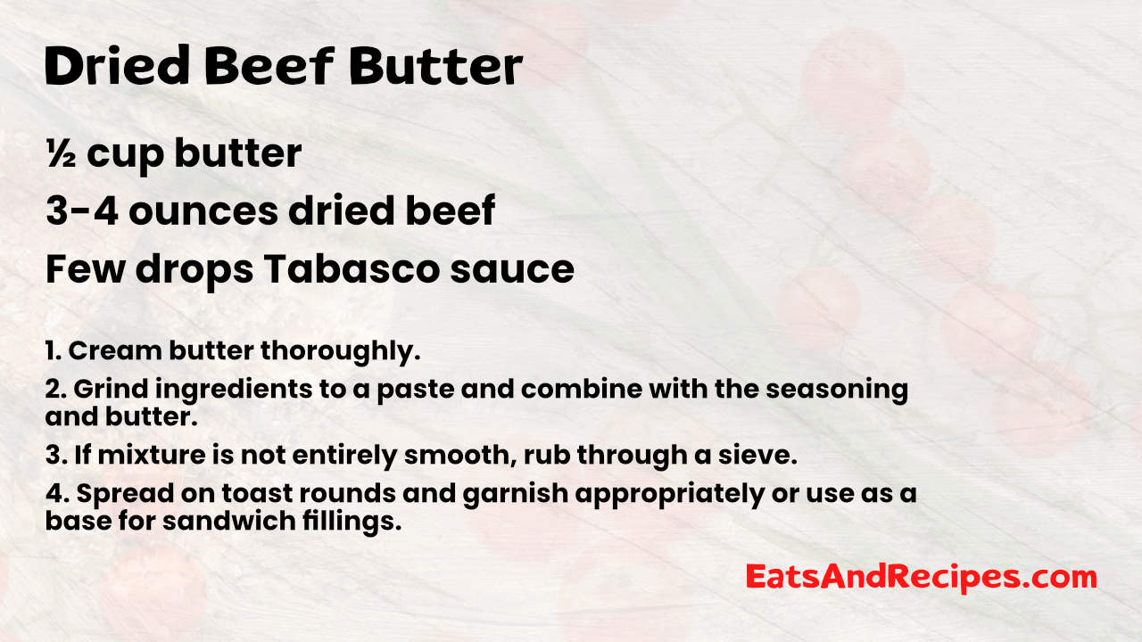 Dried Beef Butter