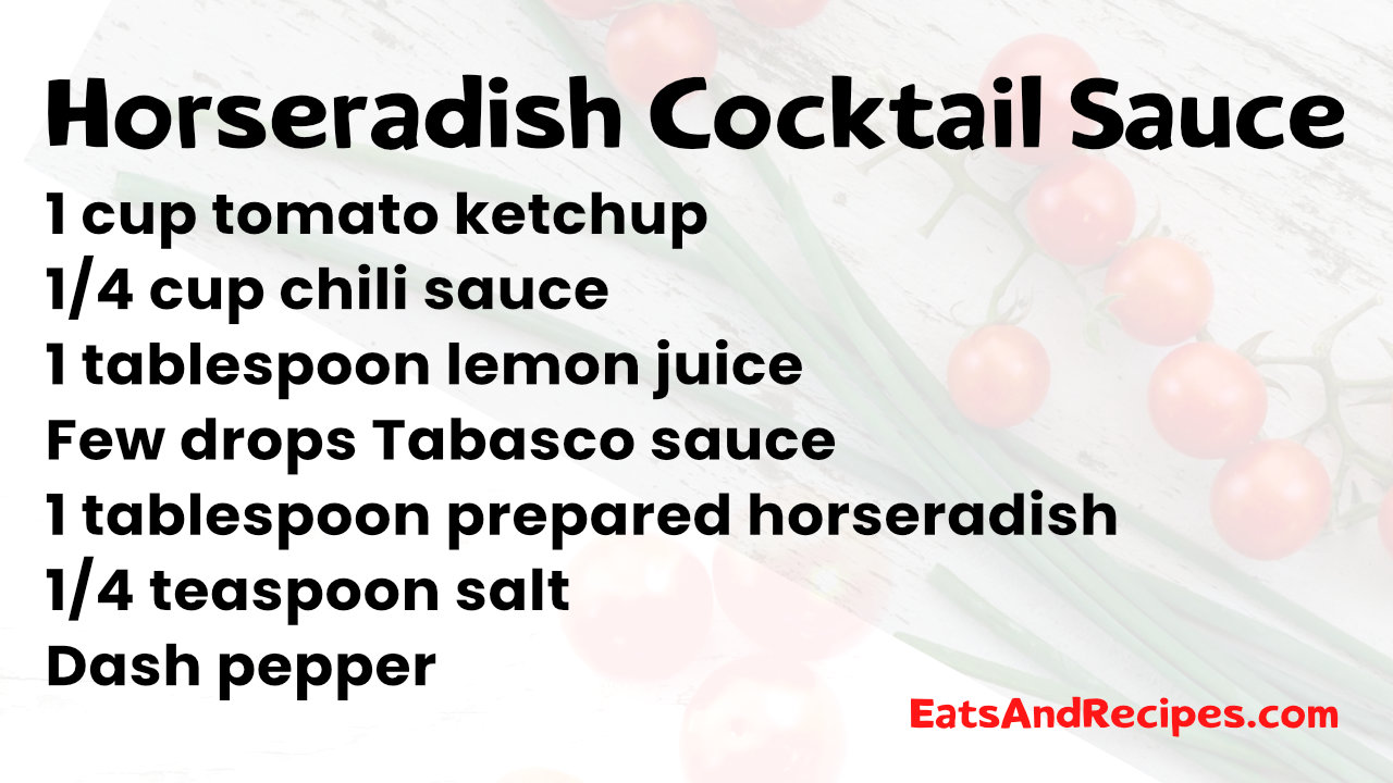 Horseradish Cocktail Sauce