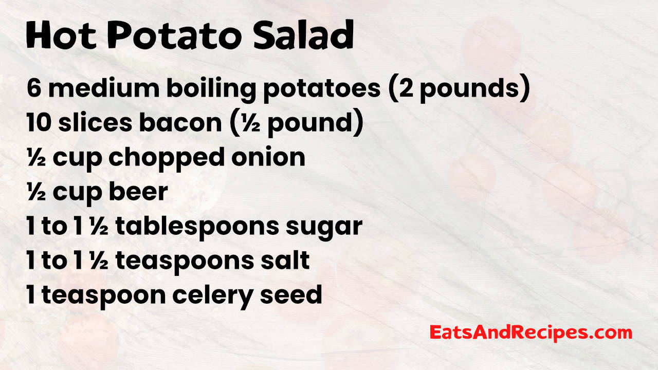 Hot Potato Salad