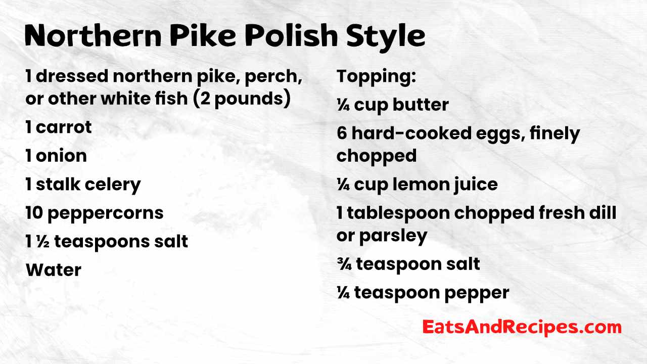 Northern Pike Polish Style