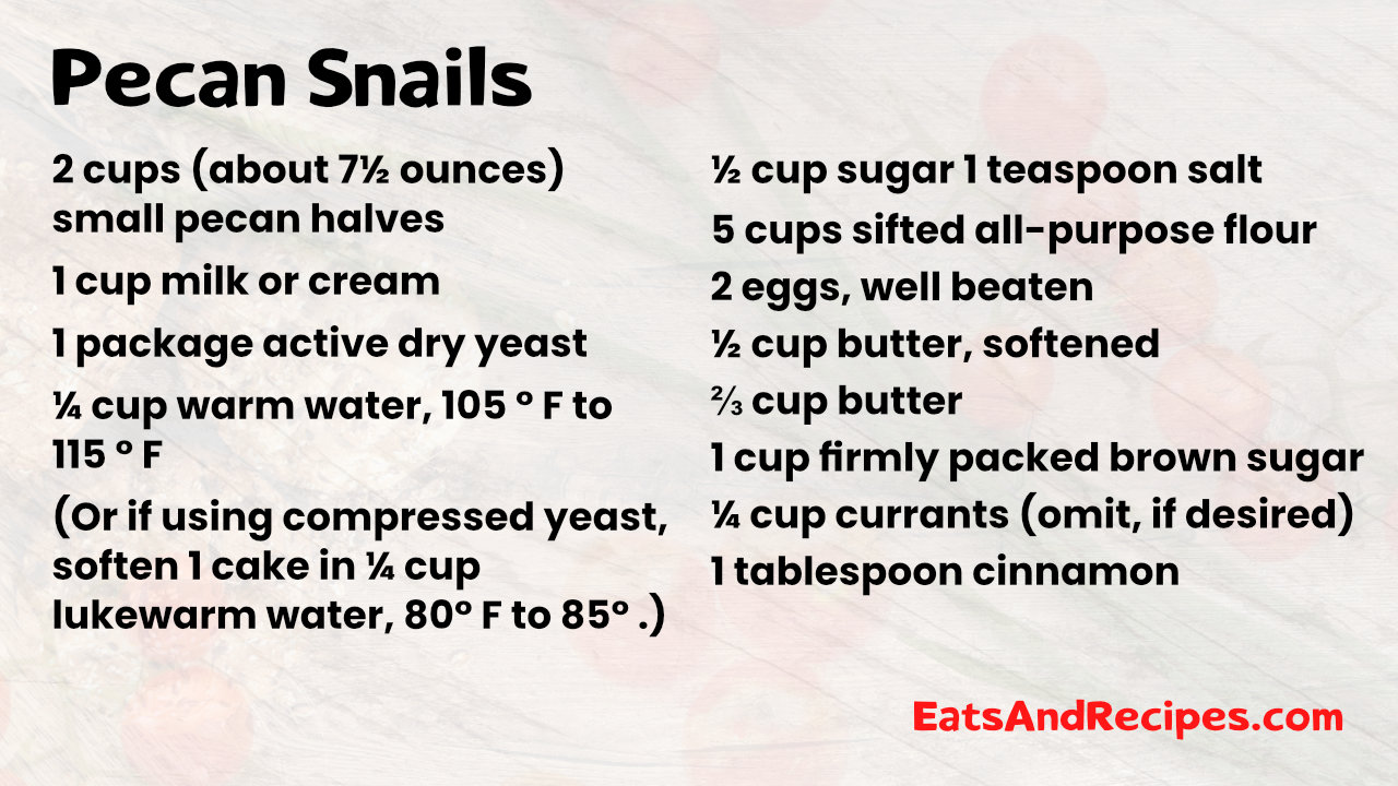 Pecan Snails